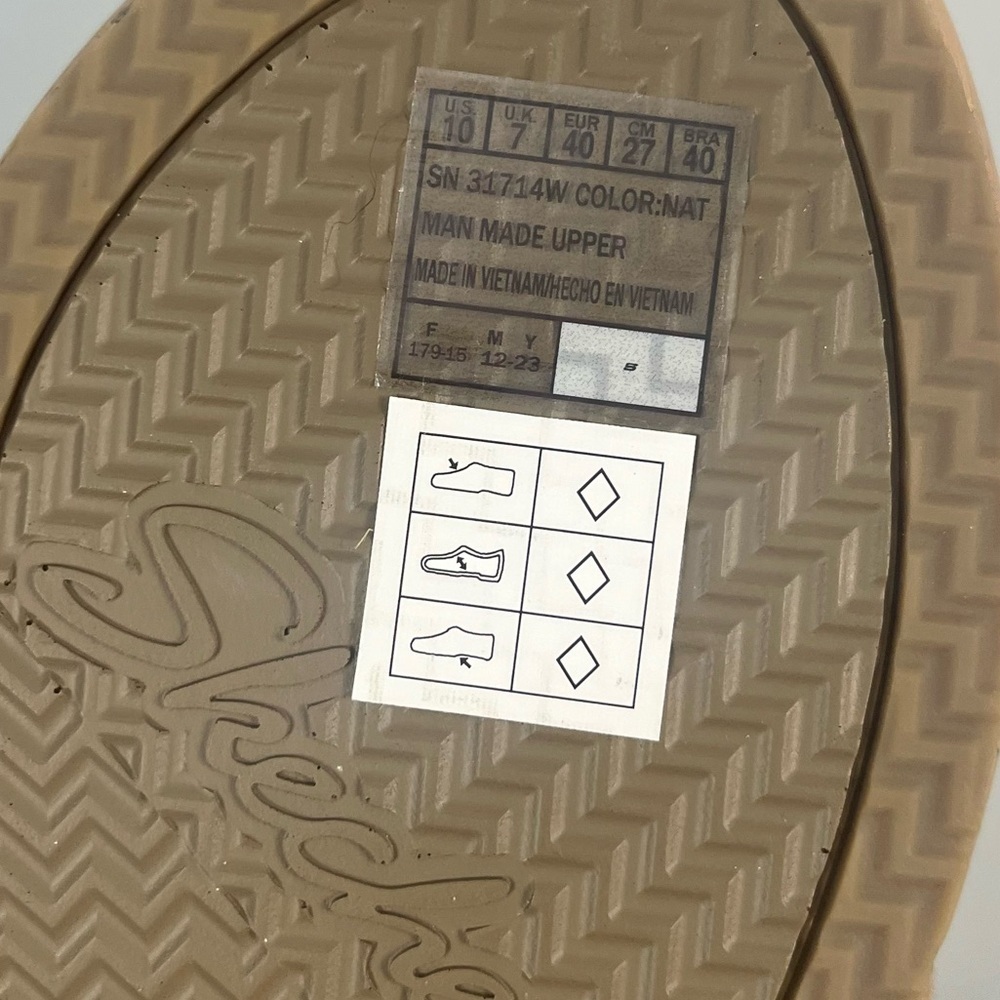 Sketchers BEVERLEE - TIGER POSSE wedge sandal wide size 10 new - Picture 12 of 13